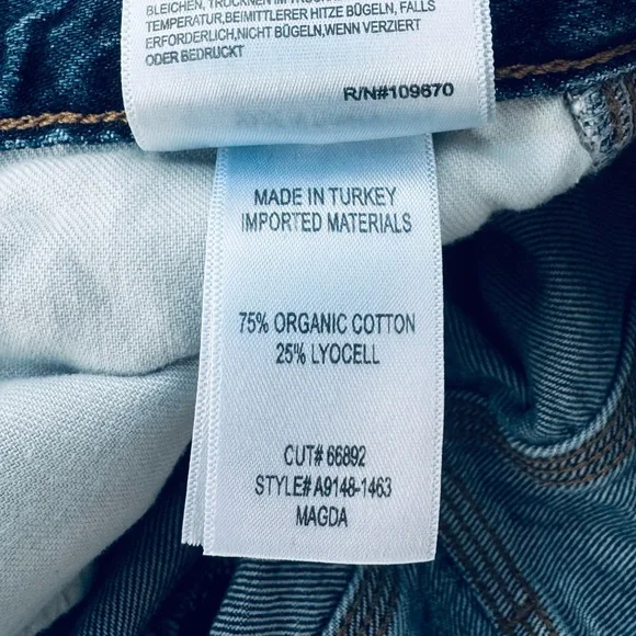 Agolde Magda Loose Fit Carpenter Jeans Dark Blue Wash Size 27 - Picture 9 of 9